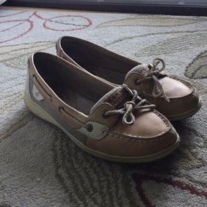 Sperry Angelfish Boat Shoes - Linen Oat